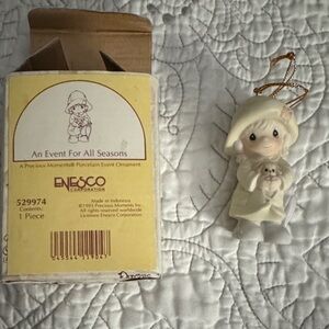 Enesco Precious Moments Porcelain Ornament - Cream and Gold